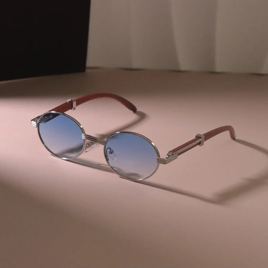 Casual Oval Round Sunglasses Women Men Sun Glasses Female Mirror Colors Designer Brand Fashion Luxurious Gradient Eyewear