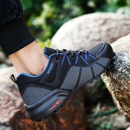 Men Hiking Shoes Outdoor Lightweight Camping Travel Shoes Non-Slip Waterproof Women Large Size Tactical Training Sports Shoes