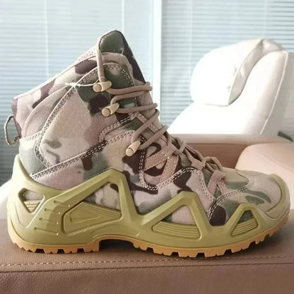 Hommes tactique militaire formation désert bottes mâle en plein air Camping randonnée escalade Trekking chasse chaussures antidérapantes sport baskets