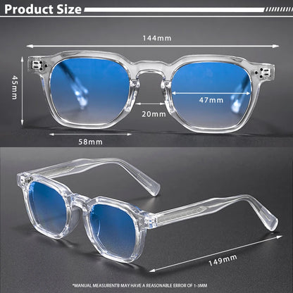 CATERSIDE New Fashion Punk Men Sunglasses Frame Square Personalized Design Sun Glasses Women Travel Party Business Festival Gift