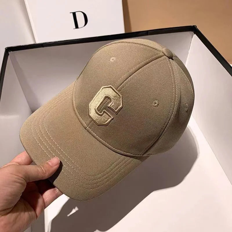Hats for Men 2023 New C Letter Embroidered Baseball Cap Kpop Fashion Couple Snapback Cap Men and Women Sun Hats Chapeau Homme