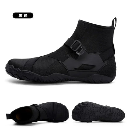 Sapatilhas aquáticas unissexo de cano alto para desporto ao ar livre, caminhada, travessias na água, natação, praia, fitness, mergulho e surf, estilo barefoot