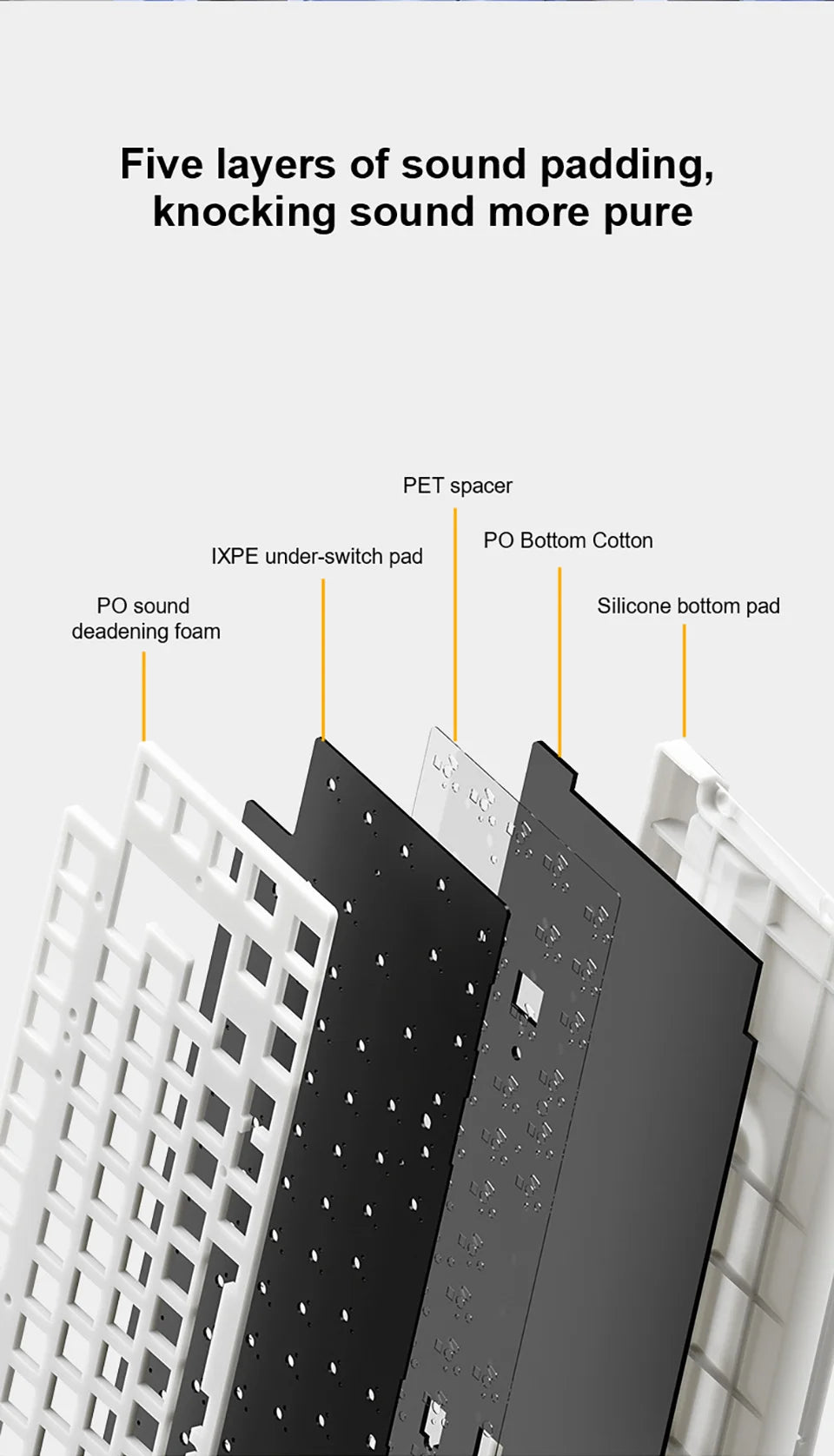 AULA AU75 E-Sports-Gaming-Mechanische Tastatur, Drei Modi, 81 Tasten, PBT-Tastenkappen, Hot-Swap-fähig, RGB, kabellose Tastatur für PC-Desktop und Tippen