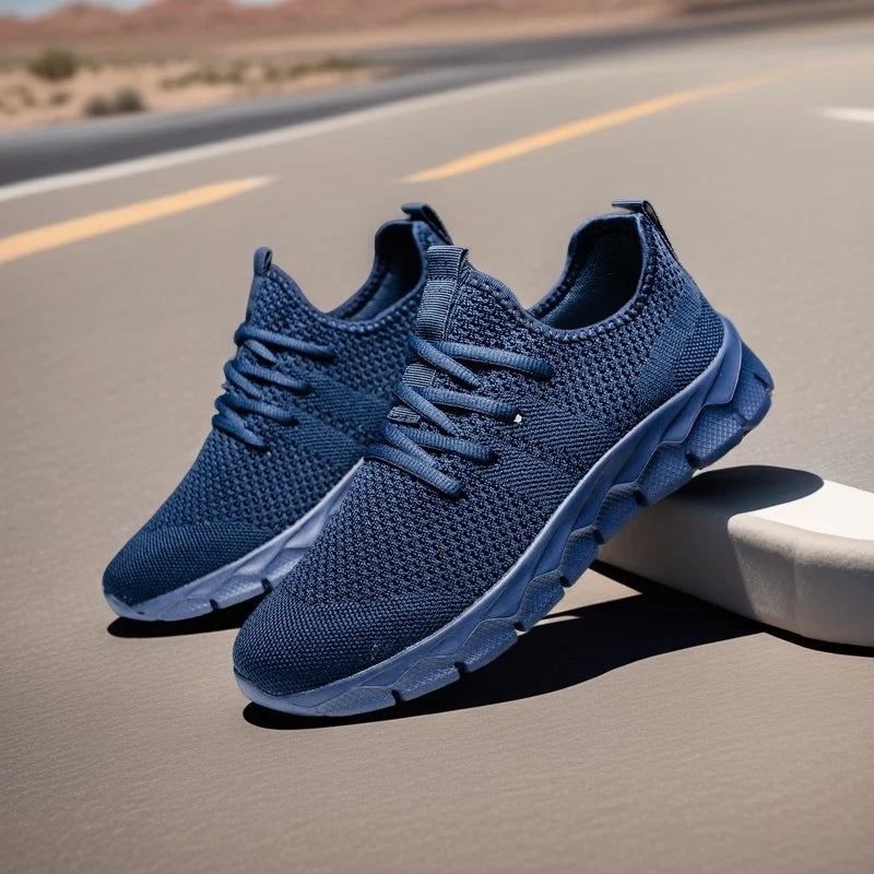 Zapatillas deportivas para hombre de malla ligeras; zapatos planos informales para mujer; zapatillas deportivas de running para hombre; zapatillas de tenis blandas y transpirables; zapatillas deportivas para hombre.