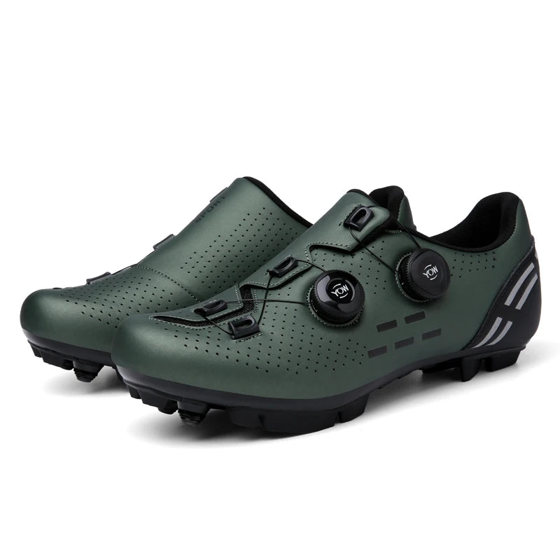 Scarpe da ciclismo di alta qualità da uomo SPD autobloccanti per bici da corsa, scarpe sportive da donna MTB da montagna antiscivolo 36-47