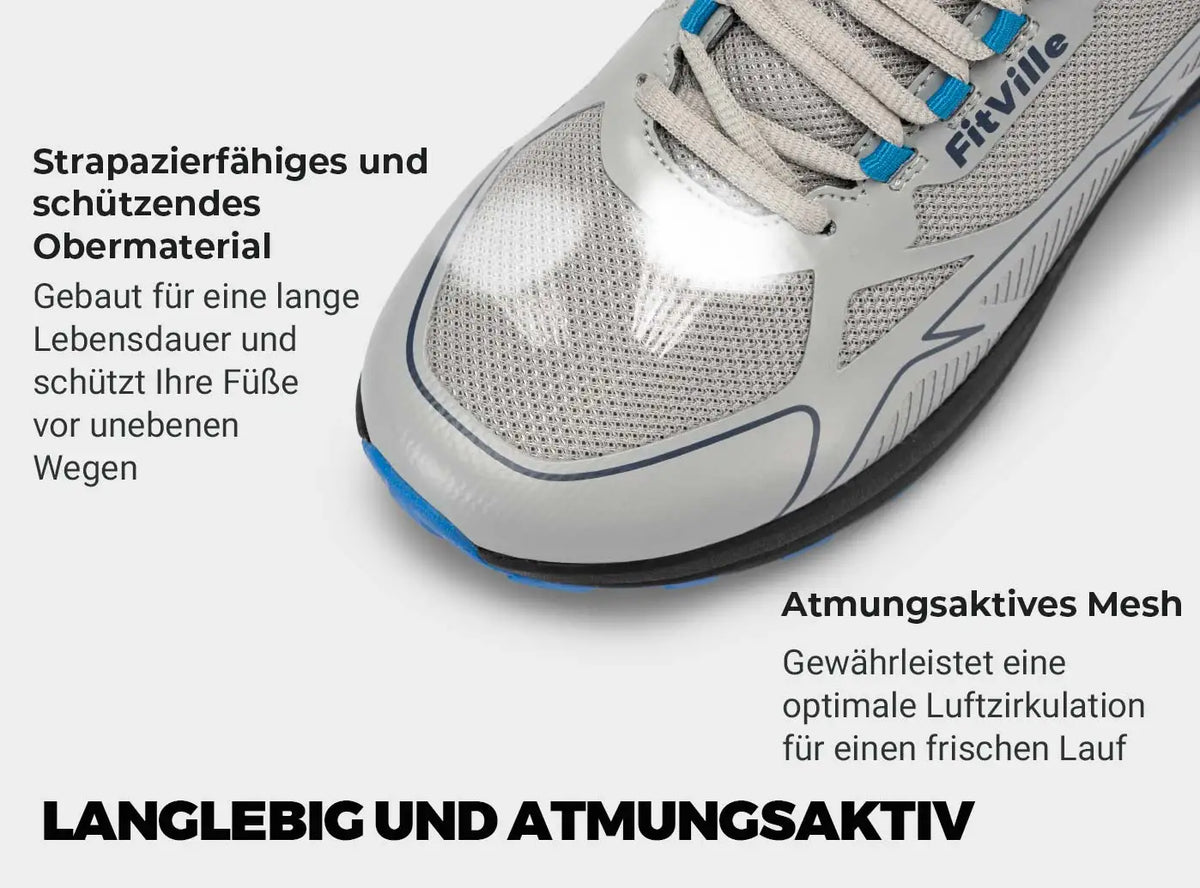 FitVille protiskluzové běžecké boty na trail, pánské tenisky, extra široké, lehké, pro muže s oteklými nohami, s podporou klenby, pro úlevu od bolesti