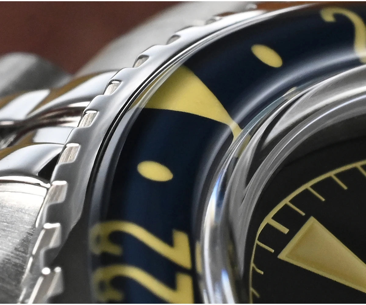 San Martin NH34 40mm GMT Luxury Sports Style Full Luminous Bidirectional Sapphire Bezel Automatic Mechanical Watch 20 Bar SN0005