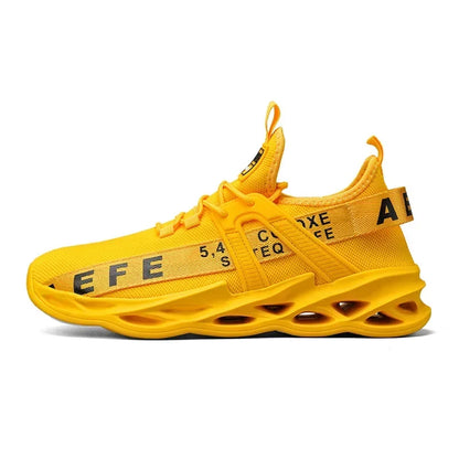 YRZL Mens Sneakers Lightweight Comfortable Mesh Breathable Sneakers Men Green Casual Shoes Thick Sole Running Shoes for Men