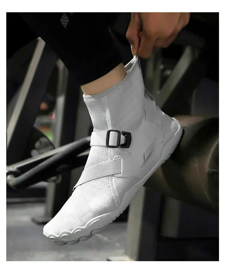 Sapatilhas aquáticas unissexo de cano alto para desporto ao ar livre, caminhada, travessias na água, natação, praia, fitness, mergulho e surf, estilo barefoot