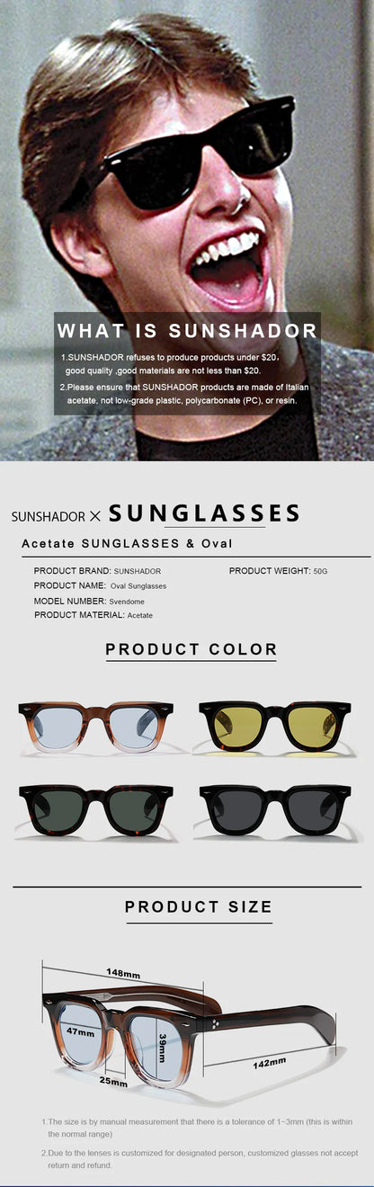 Luxury Brand Designer Classic Acetate Tortoise High Quality Sunglasses Man Retro Eyewear Fashion Men Outdoor Eyeglasses 148mm