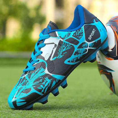 Chaussures de football pour hommes et enfants, crampons, ultra-légères, antidérapantes, pour terrain gazonné, chaussures de football professionnelles pour adultes, chaussures d'entraînement pour garçons, livraison direc