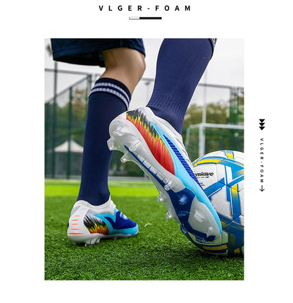 New Men Football Boots Training Ultralight Outdoor Drop Shipping Soccer Shoes Cleats Shoes Soccer Long Spikes FG Non-Slip