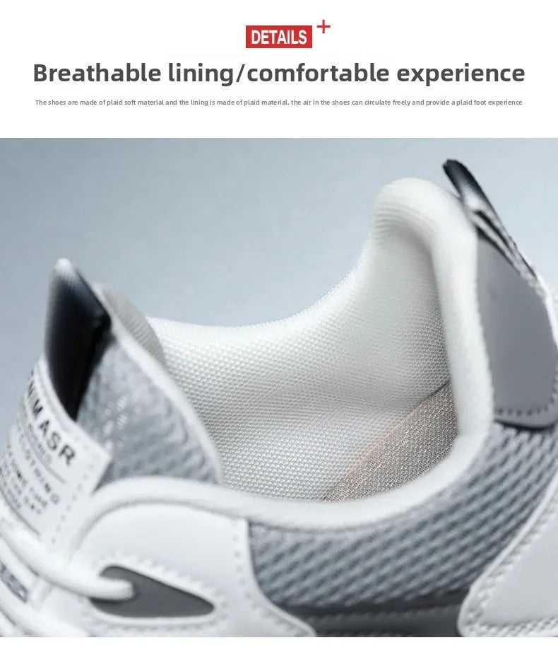 Fashionable Large Size Men's Sports Shoes Mesh Upper Breathable Comfortable Casual Sneakers Trendy Men's Footwear from China