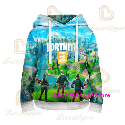 3D-tulostetut laama-aiheiset Fortnite-hupparit Battle Royale -sarjakuvapaidat miehille ja naisille Pelihahmo-huppari teini-ikäisille