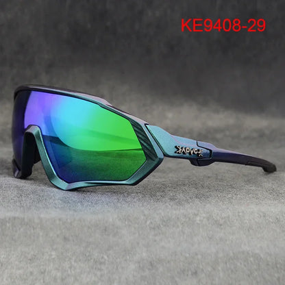 Kapvoe Herren-Marken-Angelbrille, Mountainbike- und Radfahrbrille, Damen-Rennradbrille, Fahrradbrille, Radsportbrille, Oculos Ciclismo