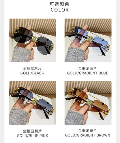 Keret nélküli női napszemüveg, luxus, designer, vintage, UV400, férfi napszemüveg, Lunette, Shades De Soleil, Femme, Gafas De Sol, Mujer, Lentes