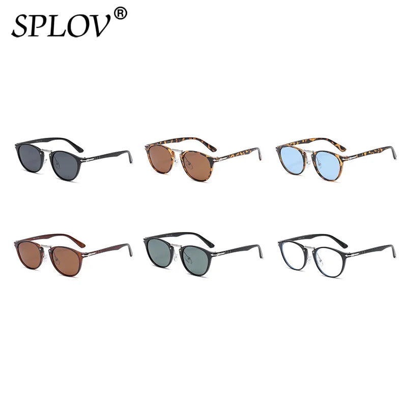 Vintage Round Polarized Sunglasses Women Men Driving Shades Brand Designer Sun Glasses Luxury Oculos De Sol UV400 Anti BlueLight