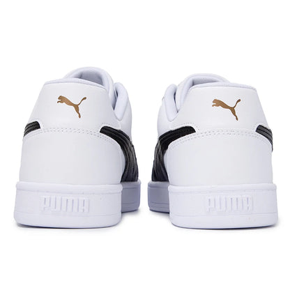 Baskets Puma Caven 2.0 blanches et noires, dorées, 392290-03