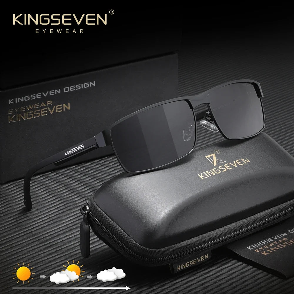 KINGSEVEN Luxury Classical Vintage Unisex Polarized Sunglasses Outdoor Sports Protective Anti-Glare Trendy Driving Eyewear