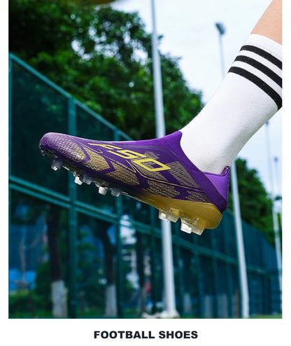 New Men Football Boots Non-Slip Boys Outdoor Hot-selling Soccer Shoes Grass Match Sneakers High-quality Cleats High-top Light