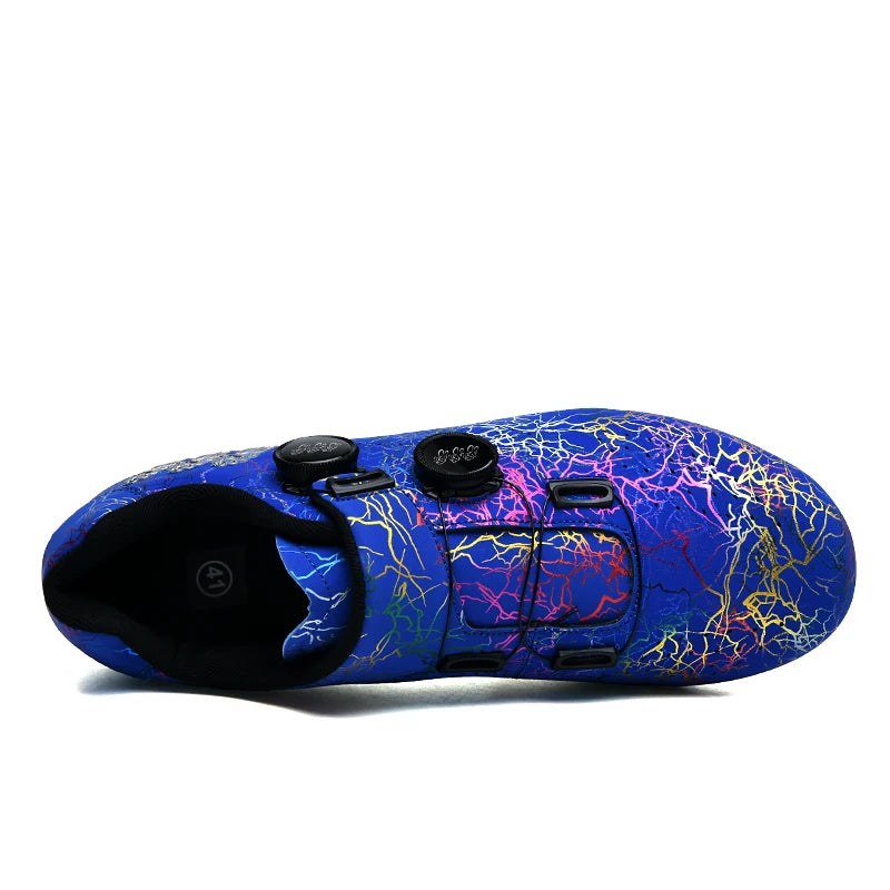 Chaussures de cyclisme pour homme : chaussures de course sur route à fixation automatique, chaussures de sport, chaussures d'entraînement sans crampons ; chaussures de cyclisme pour femme avec crampons SPD