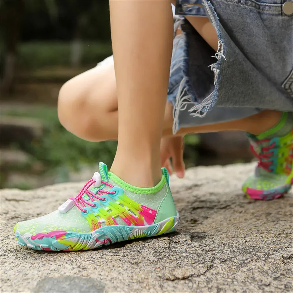12 Farben Wasserschuhe für Kinder, Sommer, Strand, Five Fingers, Barfuß, Schwimmen, Aqua-Schuhe, schnell trocknend, Meer, Fluss, Kindersneaker
