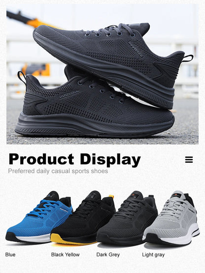 Ténis de corrida para homem da marca Baasploa: ténis casuais de malha, de designer, leves, com atacadores, novos, para desporto ao ar livre e ténis de ténis