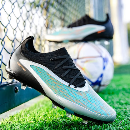 Botas de fútbol para hombre: botas de fútbol ligeras y transpirables, zapatillas de entrenamiento antideslizantes, zapatillas deportivas para actividades al aire libre