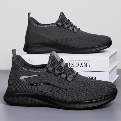 Baskets légères pour hommes, chaussures de marche en maille respirante, antidérapantes, décontractées, pour la course en plein air, confortables et douces, chaussures d'été