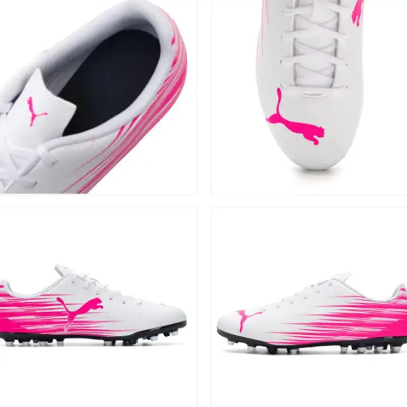 Chaussures de football PUMA pour hommes MG Cleat Soccer TT avec crampons à rainures 108519-01 108519-03, talon renforcé