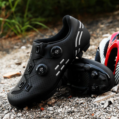 Scarpe da ciclismo di alta qualità da uomo SPD autobloccanti per bici da corsa, scarpe sportive da donna MTB da montagna antiscivolo 36-47