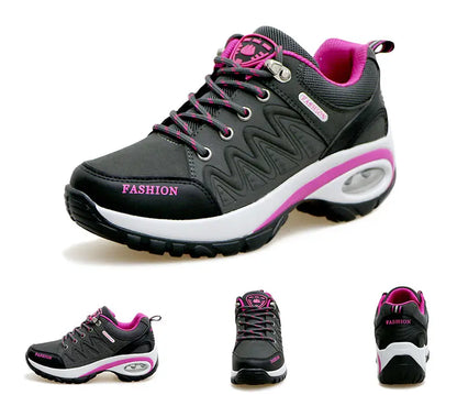 Scarpe sportive da donna, sneakers con plateau, scarpe alla moda per attività all’aperto e escursionismo, scarpe casual antiscivolo, scarpe da corsa basse, calzature da donna