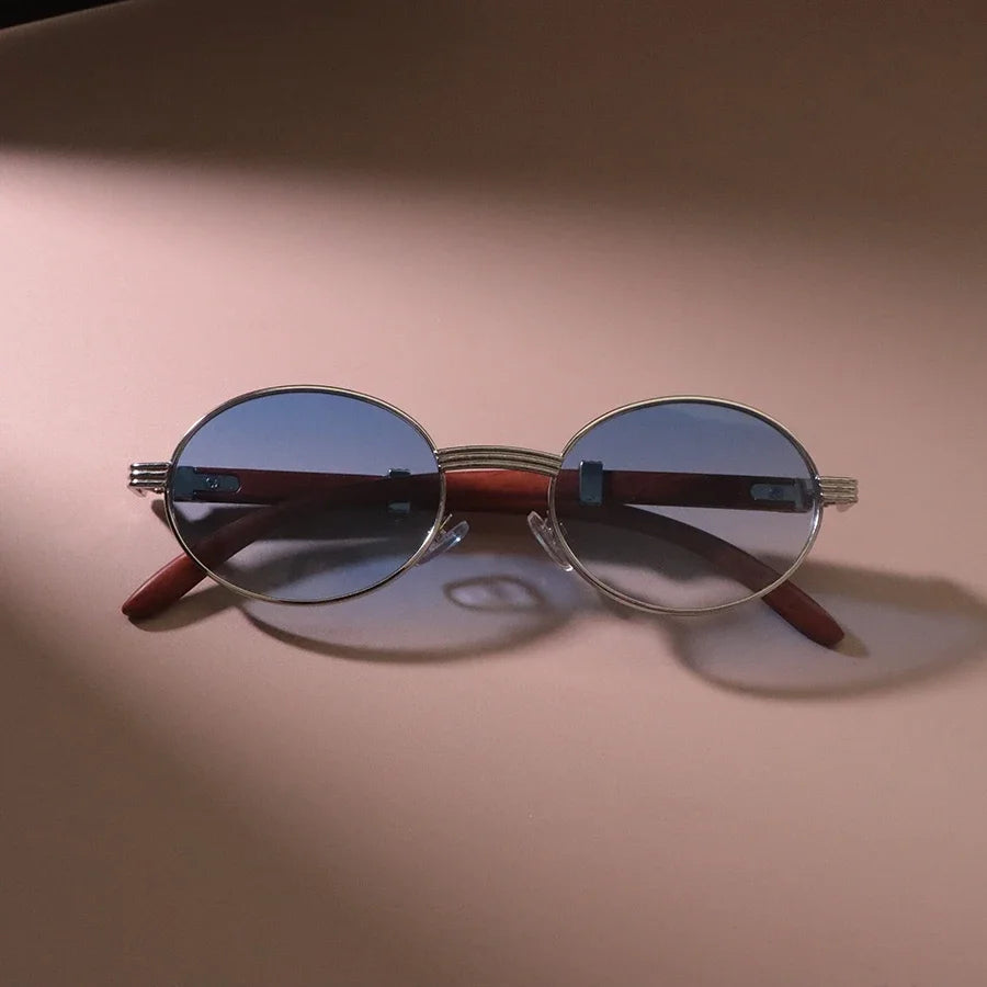Casual Oval Round Sunglasses Women Men Sun Glasses Female Mirror Colors Designer Brand Fashion Luxurious Gradient Eyewear