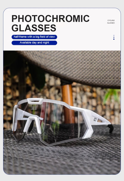 LAMEDA gepolariseerde fietsbril voor op de weg, UV400, mountainbike-zonnebril, fietsbril, sportbril, outdoor-zonnebril, heren, dames