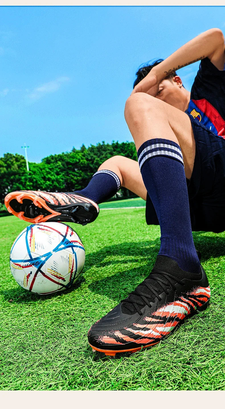 Herren-Fußballschuhe Sport Ultraleicht Rutschfest Outdoor Erwachsene Stollen Spiel Unisex-Fußballschuhe Bequem Rasen Hochwertig
