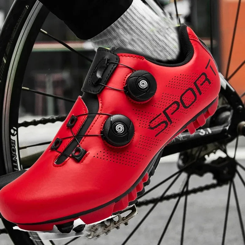 2025 Cycling Sneaker Mtb with Cleats Men Carbon Sports Speed Bike Shoes Women Mountain Racing Flat SPD Road Cycling Footwear