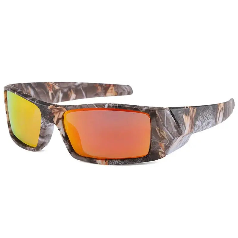 Polarized Sunglasses For Sports Sunglasses Trendy Retro Rectangular Wrap Around Vintage Uv380 Eye Protection Fishing Glasses