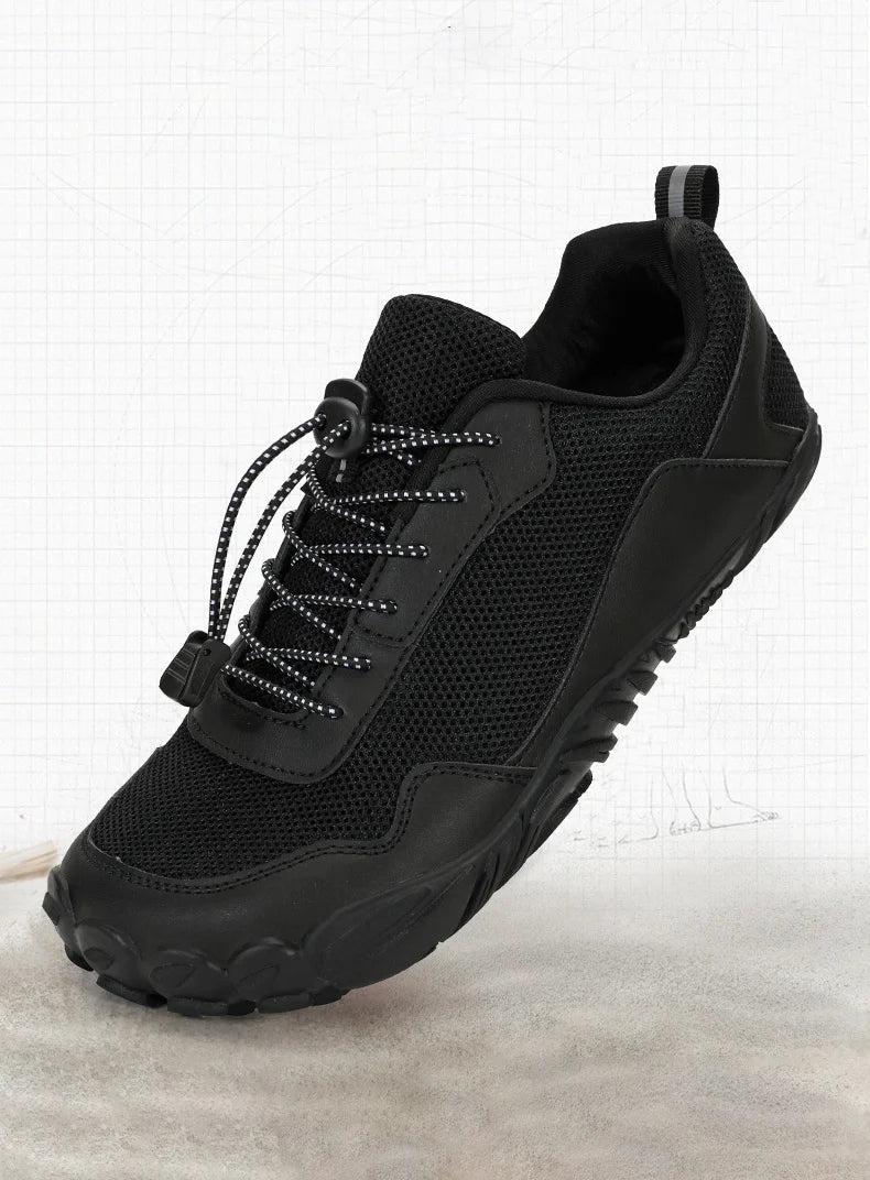 Męskie buty turystyczne typu „barefoot” – oddychające buty sportowe do aktywności na świeżym powietrzu, buty wspinaczkowe, buty trekkingowe, antypoślizgowe, wygodne, męskie buty codzienne do biegania