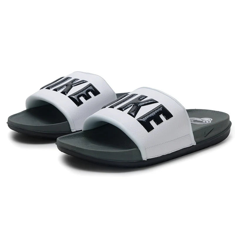 Nike Offcourt Slide herreslippers, komfortable og lette sandaler til indendørs og udendørs brug, udendørs strandsko Bq4639-001