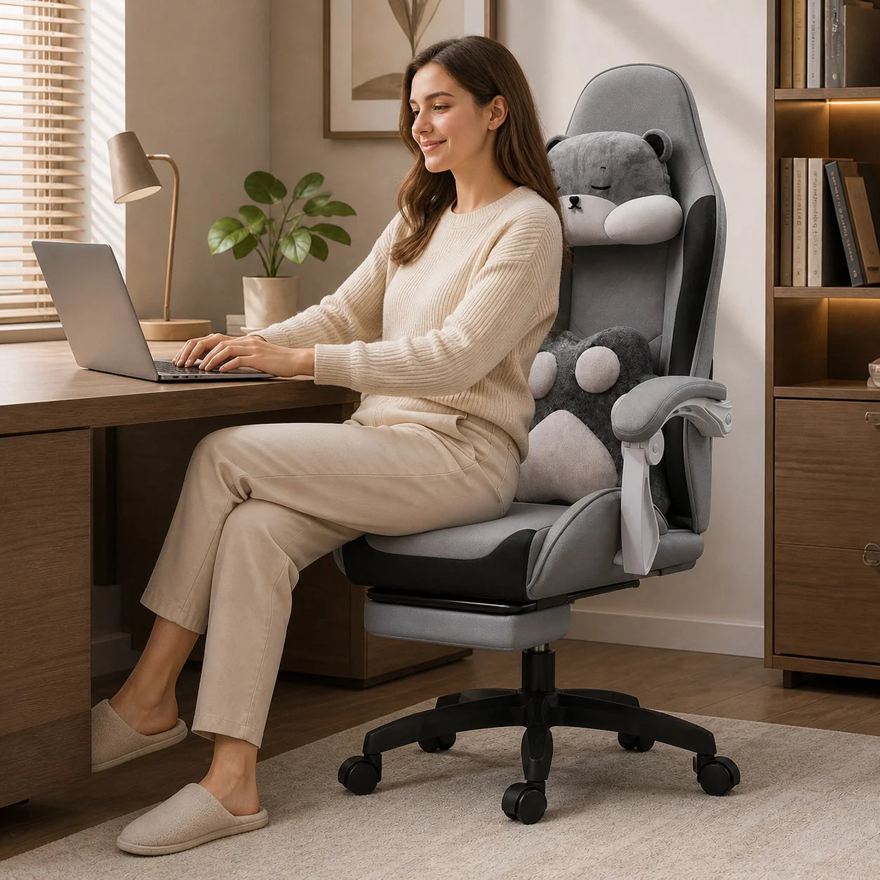 AOLIVIYA Gaming Chair Live Streaming Game Seat Adjustable Reclining Computer Ergonomic Long Sitting Internet Cafe Swivel