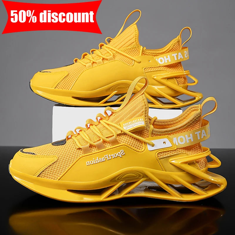 Mens Running Shoes New Mesh Breathe Sole Anti Slip Wear Resistant Daily Sports Trendy Fashion Casual Sneakers for Men