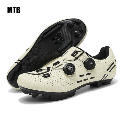 Sapatos de ciclismo para homem: sapatos profissionais de BTT e SPD; sapatos de corrida de montanha; sapatos de ciclismo de estrada SPD para mulher
