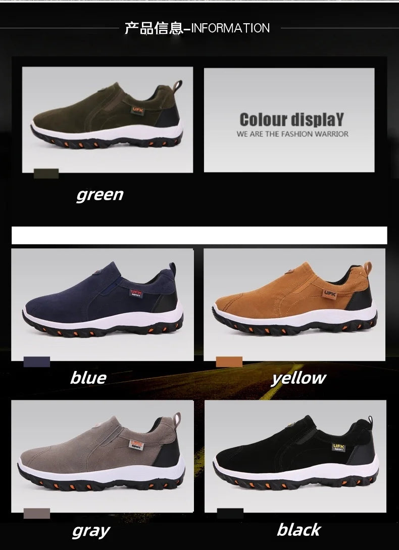Sapatos desportivos casuais para homem, para caminhadas ao ar livre, acampamento, corrida leve e jogging, mocassins antiderrapantes, sapatos de caminhada, tamanhos grandes 38-50