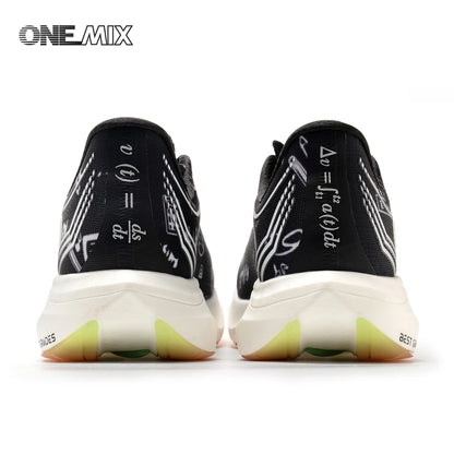 ONEMIX Neue Marathon-Laufschuhe mit Nylon-Carbonplatte, stoßdämpfende Profi-Rennschuhe mit stabiler Unterstützung, ultraleichte Rebound-Sneaker