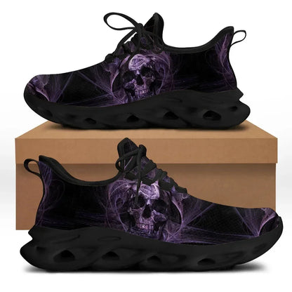Printemps chaussures plates hommes chaussures Cool Punk crâne conception décontracté hommes baskets été garçons à lacets chaussures de marche Zapatillas