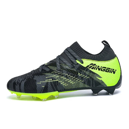 Men's Turf Soccer Shoes Cleats Professional Football Boots Breathable Mesh Youth Soccer Anti-Skid Male Sneakers Society Chuteira