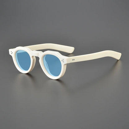 Vintage Polarized Acetate Sunglasses Men Quality Retro Designer Small Sunglasses Women UV400 Handmade Luxury Brand Eyewear