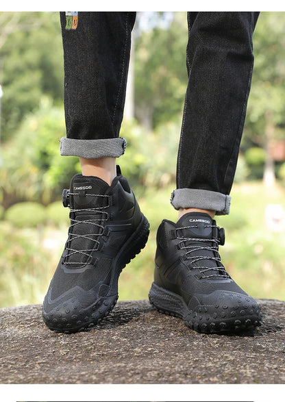 CAMSSOO Hiking Shoes Men Snow boots Outdoor Sports Climbing Shoes women Trekking Sneakers ankle boots hunting shoes travel boots
