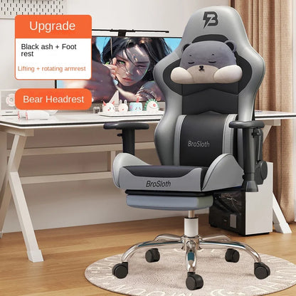 S8 Gaming Chair with 3D Armrests, Adjustable Backrest, Computer Office Chair, Nylon Feet, Gaming Streamer Chair