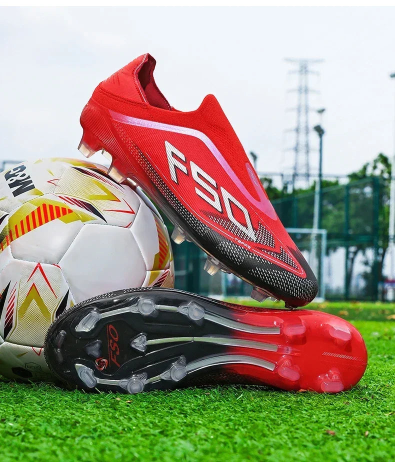 New Men Football Boots Non-Slip Boys Outdoor Hot-selling Soccer Shoes Grass Match Sneakers High-quality Cleats High-top Light
